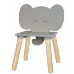 Krzesełko do pokoju dziecięcego szary słonik - Armo w sklepie internetowym Edinos