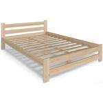Dwuosobowe łóżko sosnowe ze stelażem 180x200 - Zinos 3X w sklepie internetowym Edinos