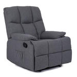 Szary relaksacyjny fotel pikowany - Invo w sklepie internetowym Edinos