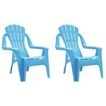 Niebieski komplet dwóch krzeseł dziecięcych - Laromi w sklepie internetowym Edinos