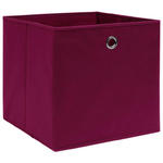 Zestaw składanych pudełek 4 sztuki ciemnoczerwony - Fiwa 3X w sklepie internetowym Edinos