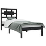 Czarne pojedyncze łóżko drewniane 90x200 - Satori 3X w sklepie internetowym Edinos