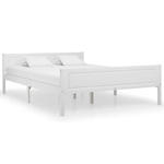 Białe dwuosobowe łóżko drewniane 160x200 - Siran 6X w sklepie internetowym Edinos