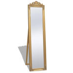 Złote stojące lustro w stylu glamour - Prozer w sklepie internetowym Edinos