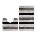 Szary komplet dywaników łazienkowych - Iles 4X w sklepie internetowym Edinos