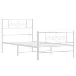 Białe metalowe łóżko rustykalne 90x200 cm - Gisel w sklepie internetowym Edinos