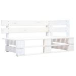 Biała ławka ogrodowa z palet - Bradley 3X w sklepie internetowym Edinos