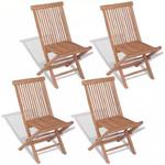 Tekowe krzesła ogrodowe Soriano - 4 szt w sklepie internetowym Edinos