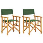 Krzesła reżyserskie składane zestaw Martin -zielone w sklepie internetowym Edinos