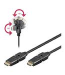 Kabel HDMI / HDMI 2m (obrotowe wtyki 360ÃÂ°) Goobay w sklepie internetowym EasyMar