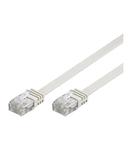 Kabel pÃÂaski Patchcord CAT 5e U/UTP RJ45/RJ45 5m biaÃÂy w sklepie internetowym EasyMar