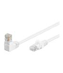 Kabel Patchcord Cat 5e U/UTP (1x90ÃÂ°) RJ45/RJ45 3m biaÃÂy w sklepie internetowym EasyMar