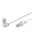 Kabel Patchcord Cat 5e F/UTP (1x90ÃÂ°) RJ45/RJ45 2m biaÃÂy w sklepie internetowym EasyMar