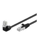 Kabel Patchcord Cat 5e F/UTP (1x90ÃÂ°) RJ45/RJ45 3m czarny w sklepie internetowym EasyMar