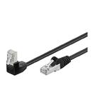 Kabel Patchcord Cat 5e F/UTP (1x90ÃÂ°) RJ45/RJ45 5m czarny w sklepie internetowym EasyMar