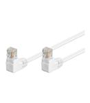 Kabel Patchcord Cat 5e U/UTP (2x90ÃÂ°) RJ45/RJ45 3m biaÃÂy w sklepie internetowym EasyMar