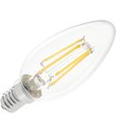 Lampa LED 4W ÃÂwieca (filament) E14 3000K, 230V w sklepie internetowym EasyMar