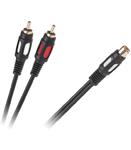 Kabel 1RCA gniazdo - 2 wtyki RCA 25cm w sklepie internetowym EasyMar