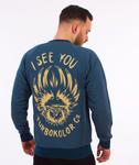 Turbokolor-I See You Crewneck Bluza Heather Navy w sklepie internetowym Unhuman.pl