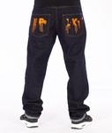 El Polako-Zaciek Slim Jeans Spodnie Dark Blue w sklepie internetowym Unhuman.pl