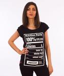 Stoprocent-Nutri T-Shirt Damski Czarny w sklepie internetowym Unhuman.pl