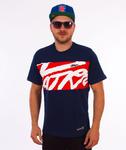 Patriotic-Tag Box T-shirt Granatowy/Czerwony w sklepie internetowym Unhuman.pl