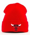 Mitchell & Ness-Chicago Bulls Team Logo Cuff Knit Czapka Zimowa Czerwona w sklepie internetowym Unhuman.pl