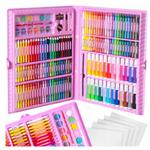 Zestaw artystyczny do malowania rysowania kredki farby 168 elementów w sklepie internetowym Xsonic.pl