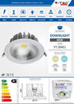 Okrągła oprawa sufitowa LED 40W DOWNLIGHT biała 4800lm VT-26451 w sklepie internetowym energomania.pl 