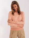 Sweter AT-SW-2342.46P ciemny różowy w sklepie internetowym Larondine