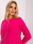 Sweter-AT-SW-2346-2.99P-ciemny różowy w sklepie internetowym Larondine