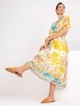 Sukienka-DHJ-SK-15967-1.01P-biało-żółty w sklepie internetowym Larondine