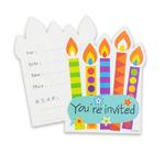 Zaproszenia Urodzinowe świeczki, 6 szt. w sklepie internetowym Party world