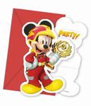 Zaproszenia "Mickey Mouse Roadster Racers" 6 szt. w sklepie internetowym Party world