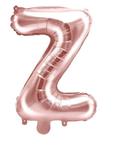 Balon foliowy w kształcie litery Z, różowe złoto w sklepie internetowym Party world