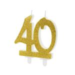 Świeczka na tort, 40 urodziny GOLD w sklepie internetowym Party world