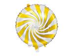 Balon foliowy Cukierek, biało-złoty 14" w sklepie internetowym Party world