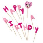 Świeczki pikery urodzinowe Minnie Mouse Happy Birthday w sklepie internetowym Party world