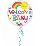 Balon foliowy Welcome Baby z tęczą w sklepie internetowym Party world