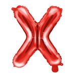 Balon foliowy w kształcie litery X, czerwony w sklepie internetowym Party world