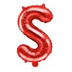 Balon foliowy w kształcie litery S, czerwony w sklepie internetowym Party world