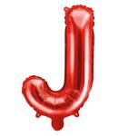 Balon foliowy w kształcie litery J, czerwony w sklepie internetowym Party world