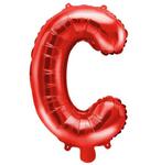 Balon foliowy w kształcie litery C, czerwony w sklepie internetowym Party world