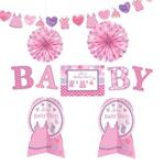 Dekoracja stołu na Baby Shower i Chrzest, różowa Baby Girl w sklepie internetowym Party world