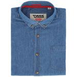 niebieska jeansowa koszula Duke z krótkim rekawem D555 ARNOLD DUkr-Arnold-denim w sklepie internetowym Fajnekoszule.pl