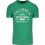 Zielona koszulka bawełniana męska z nadrukiem California wxts-LA-zielony w sklepie internetowym Fajnekoszule.pl