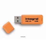 Pendrive Integral Neon USB 3.0 16GB 110 MB/s ORANGE w sklepie internetowym Cardsplitter.pl