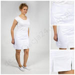 Spódniczka damska klasyczna z nacięciami S 3 - klasyczna biała w sklepie internetowym dezynfekcja24.com