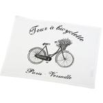 Serweta / podkładka French Home - Bicyclette - biała w sklepie internetowym Niemajakwdomu.com