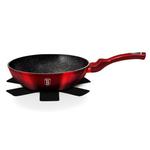 Wok granitowy 28cm BERLINGER HAUS Metallic Line Black Burgundy BH-1625-N w sklepie internetowym TanieAGD.pl